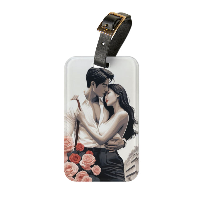 Valentine Adjustable Leather Strap Travel Luggage Tag for Chic Jetsetters