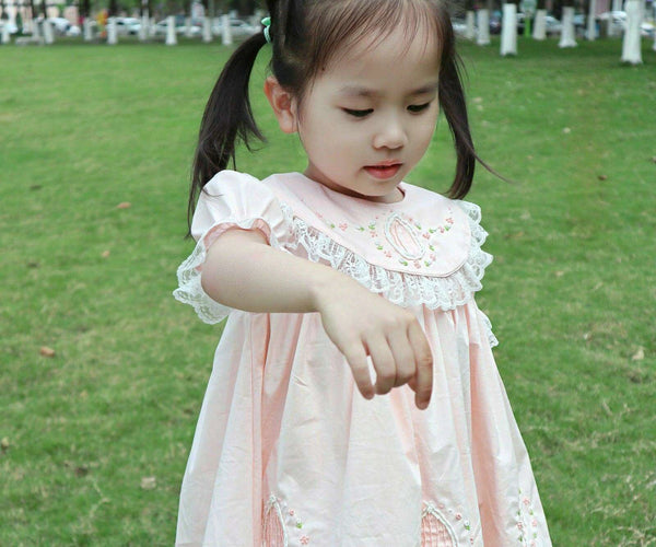 Delightfully Elegant Spanish Lolita Floral Embroidered Dresses for Baby Girls - Perfect for Celebrations and Everyday Wear