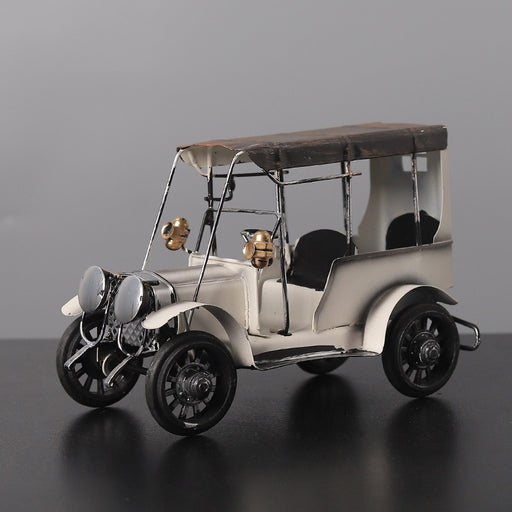 Retro Iron Classic Car Figurine - Vintage Style Decor Piece for Elegant Home Display by Candy Tuesday