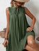 Elegant Lace Sleeveless Summer Dress with Dropped Shoulder Styling