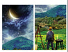 "Galactic Dreamscape" 1000-Piece Jigsaw Puzzle - Sustainable Design, Includes Reference Poster