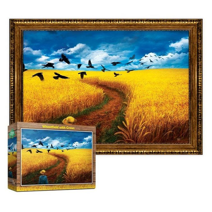 "Wheatfield with Crows" Artistic Jigsaw Puzzle - 1000-Piece Masterpiece Encouraging Creativity
