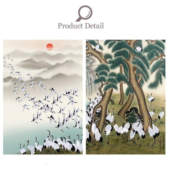 "Tranquil Crane Haven" 1000-Piece Jigsaw Puzzle for Peaceful Mindfulness