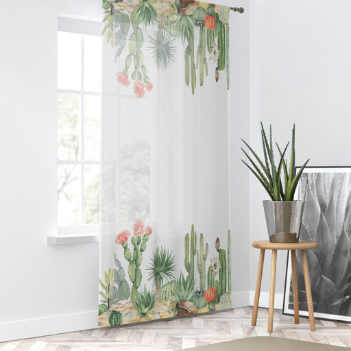 Elite Cactus Customizable Window Curtains for Kids' Room Decor