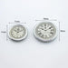 Miniature Resin Wall Clock Set for Dollhouse Decor and Gifts