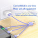 3-in-1 Keychain USB Charging Cable for iPhone and Xiaomi Redmi - Ultimate Portable Charging Solution