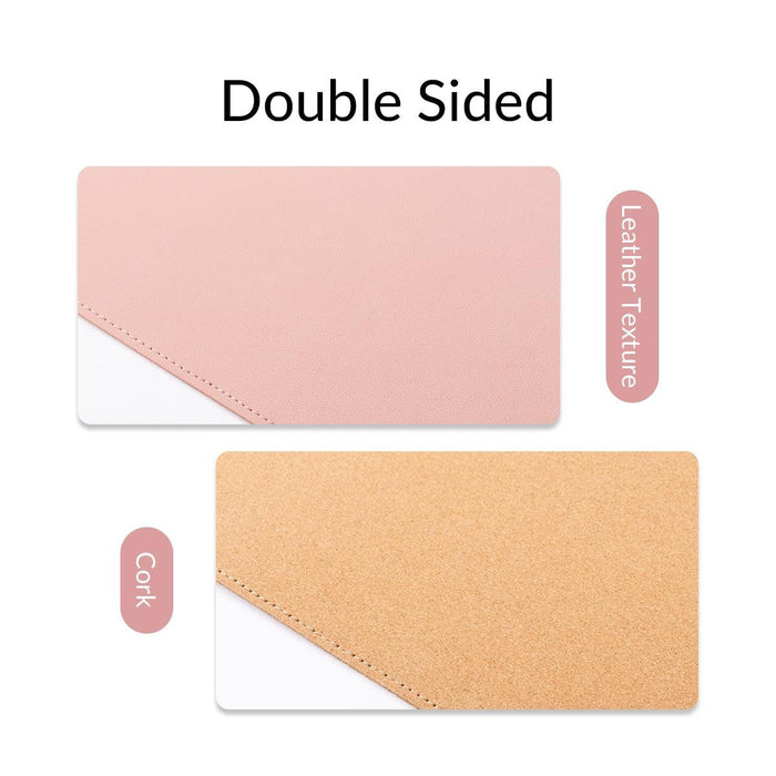 Sustainable Double-Sided Cork Gaming Mouse Pad with Waterproof PU Leather - Enhanced Design