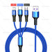 Ultimate 3-in-1 Charging Cable for Huawei, iPhone, and Samsung - Fast Charging Solution