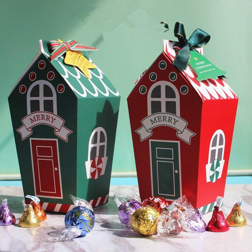 Santa's Candy Cottage Box Set: Festive Holiday Decor and Cheerful Delights