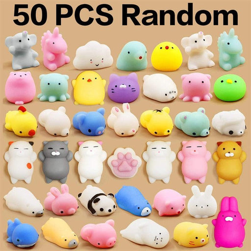 Kawaii Mochi Animal Squishies - Safe Stress Relief Toys for Kids