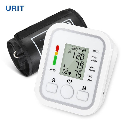 Automatic Upper Arm Blood Pressure Monitor with Digital Screen and Memory Storage