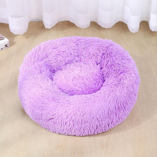 Plush Calming Pet Bed - Luxurious Retreat for Cats and Dogs