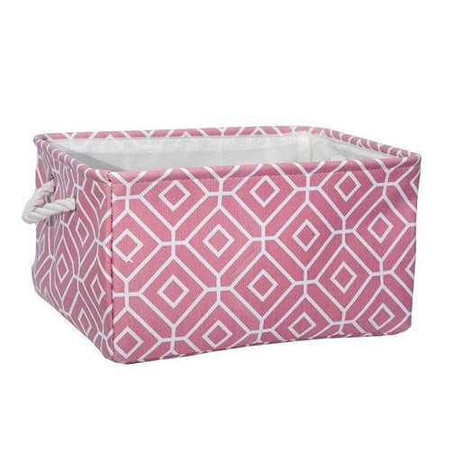 Collapsible Sustainable Cotton Storage Basket with Durable Handles