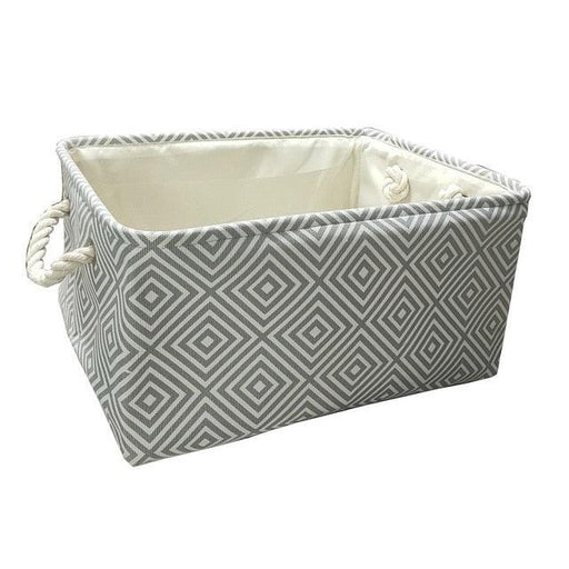 Multipurpose Fabric Storage Basket with Convenient Handles for Laundry, Toys, and More