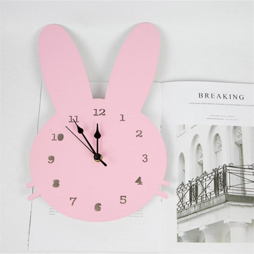 Nordic Forest Creatures Children's Wall Clock - Quiet Animated Style