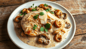 Creamy Parmesan Garlic Mushroom Chicken