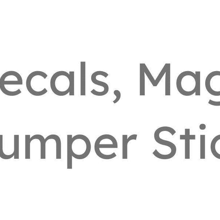 Collection image for: Decals, Magnets & Bumper Stickers