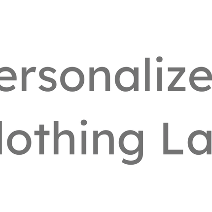 Collection image for: Personalized Clothing Labels