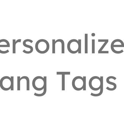 Collection image for: Personalized Hang Tags