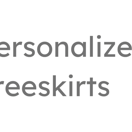 Collection image for: Personalized Treeskirts