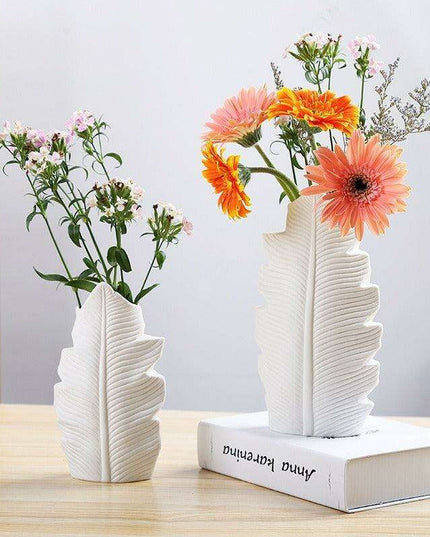 Artistic Scandinavian Porcelain Vase with Unique Floral Glaze