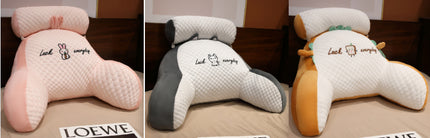 Sofa Fluffy Cushion Luncheon Pillow Triangle Reading Cushion Bedside S