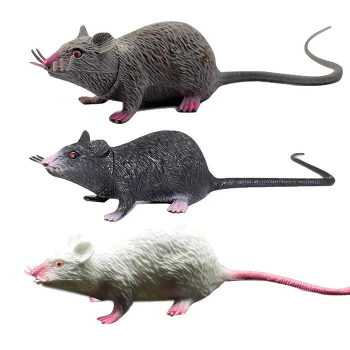 Spine-Chilling Realistic Small Rat Prank Toy for Halloween Parties