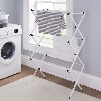 Peekaboo Studio 3-Tier Metal Clothes Airer Dryer - Indoor/Outdoor Use