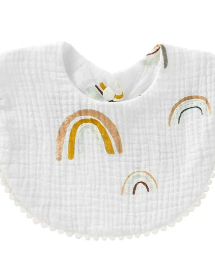 Soft Cotton Baby Bibs with Absorbent Lace - Perfect for Newborns and Toddlers