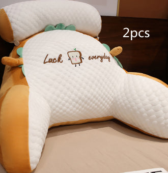 Sofa Fluffy Cushion Luncheon Pillow Triangle Reading Cushion Bedside S