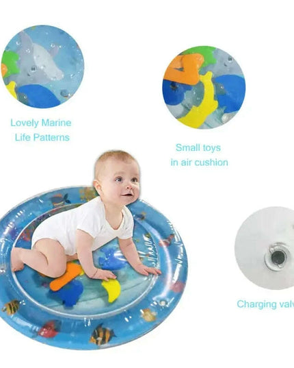 Underwater Adventure Inflatable Baby Play Mat - Fun Water Toy for Newborns and Infants