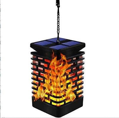 Outdoor LED Solar Sensor Light Landscape Lantern Flame Torch Candle