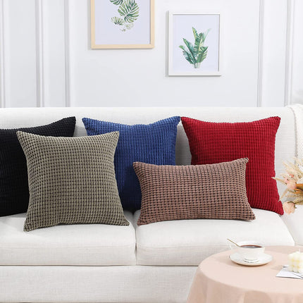 Corduroy Pillow Covers Super Soft Boho Striped Pillow Covers Broadside