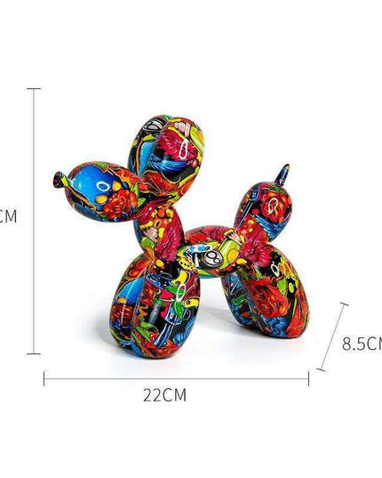 Playful Elegance: Vibrant Balloon Dog Resin Sculptures for Stylish Home Decor