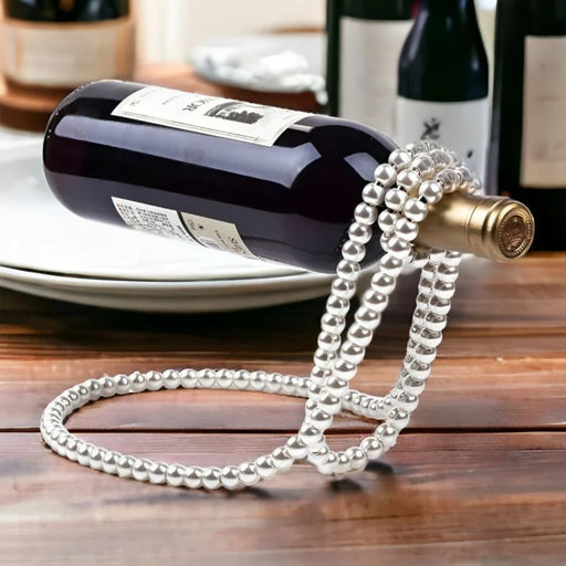 Luxurious Pearl Necklace Wine Rack for Stylish Home Decor