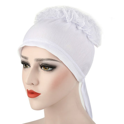 Peekaboo Studio Large Solid Color Lace Flower Hat with Adjustable Fit