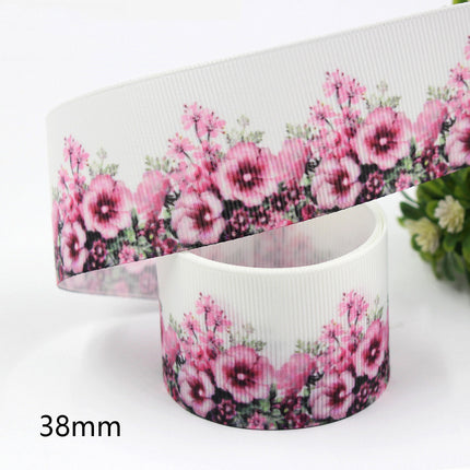 Peekaboo Studio Flower Printed Thread Ribbon - Durable, Versatile Craf