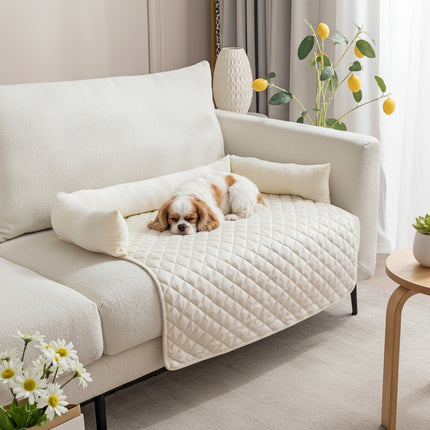 Peekaboo Studio Large Dog Sofa Bed with Warm Cushion & Furniture Prote