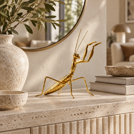 ZIZI FISH Golden Bee Metal Sculpture - Decorative Desktop Ornament Figurines simulated-small-animal-metal-ornaments-golden-bee-statue-art-sculpture-model-desktop-decoration-crafts-figurines-miniatures