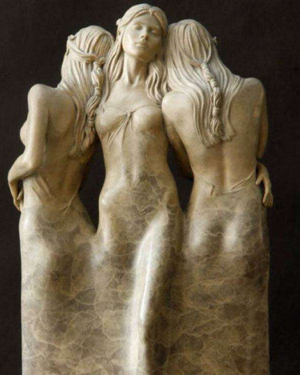 Trinity of Goddesses Resin Art - Captivating Decor for Home and Garden