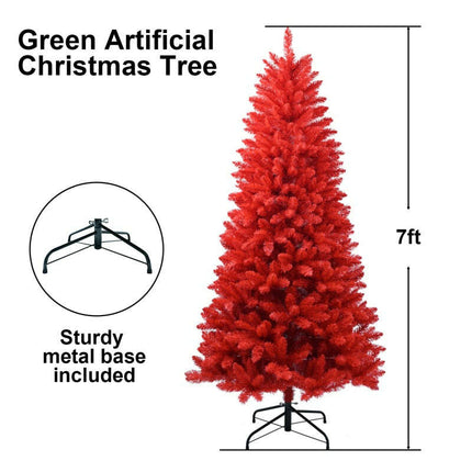 PVC Christmas Tree, Christmas Decorations, Red