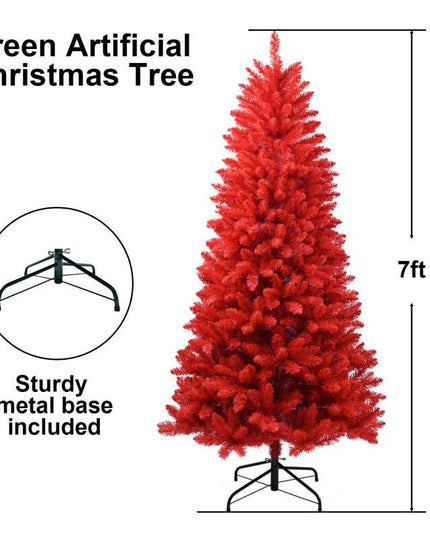 PVC Christmas Tree, Christmas Decorations, Red