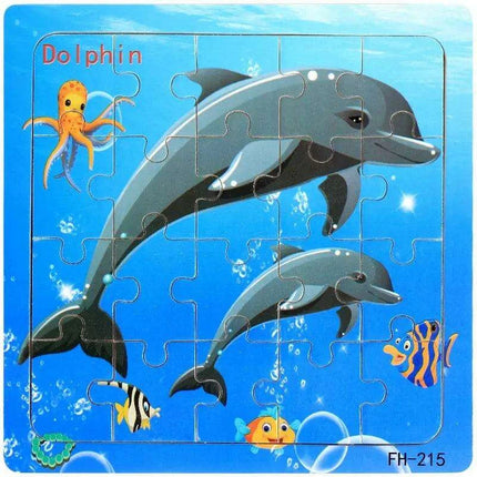 Montessori Interactive 3D Wooden Puzzle - Engaging Learning Toy for Young Adventurers