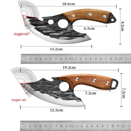 Forging Multifunctional Boning Knife With Cutout Design For Easy Bone Picking