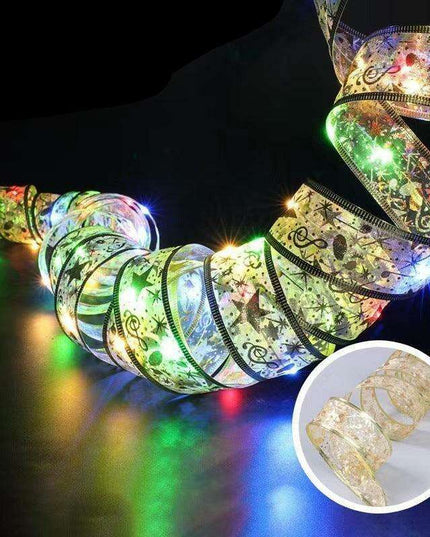 Magical Silk Ribbon Fairy Lights: Illuminate Your Christmas Wonderland
