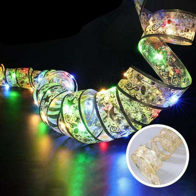Magical Silk Ribbon Fairy Lights: Illuminate Your Christmas Wonderland