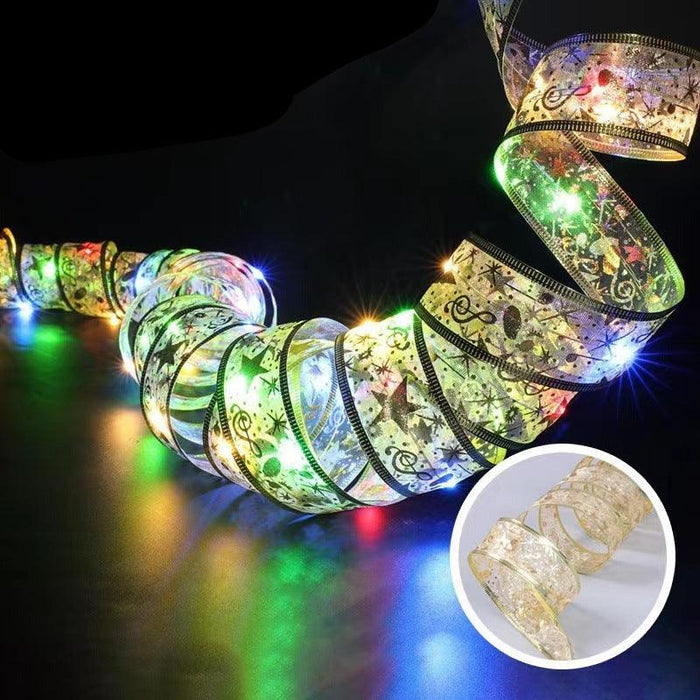 Enchanted Silk Ribbon Fairy Lights for a Magical Christmas Glow