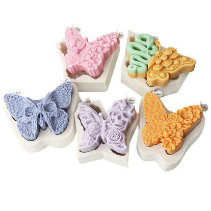 Whimsical Skull and Butterfly Silicone Baking Mold for Halloween Treats