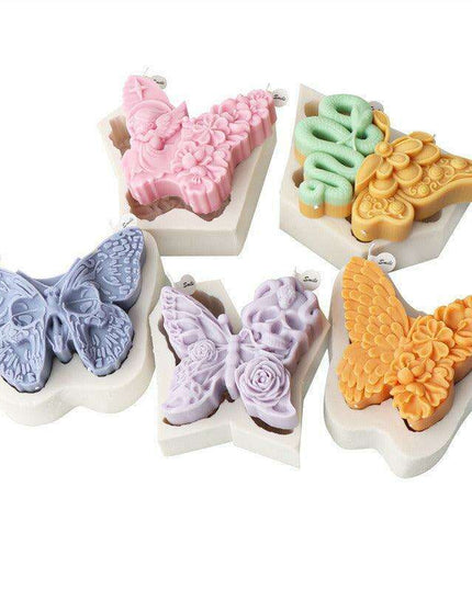 Whimsical Skull and Butterfly Silicone Baking Mold for Halloween Treats