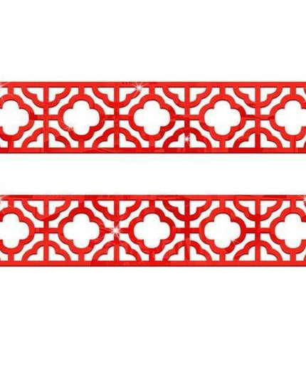 Sophisticated 3D Acrylic Crystal Wall Decals - Luxurious Home Decor in Elegant Gold, Silver, Black, and Red